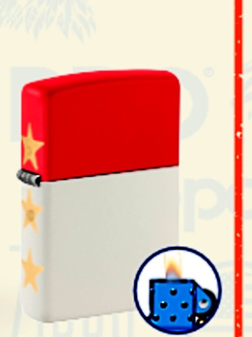 Dealer Exclusive USA 250th Anniversary Zippo Lighter Blue Insert